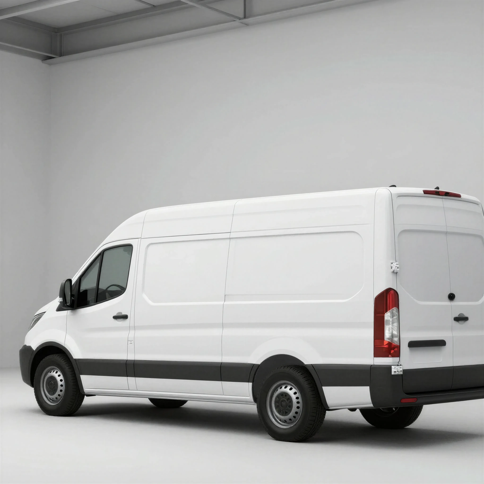Commercial Van Mockup - Urban Delivery Scene