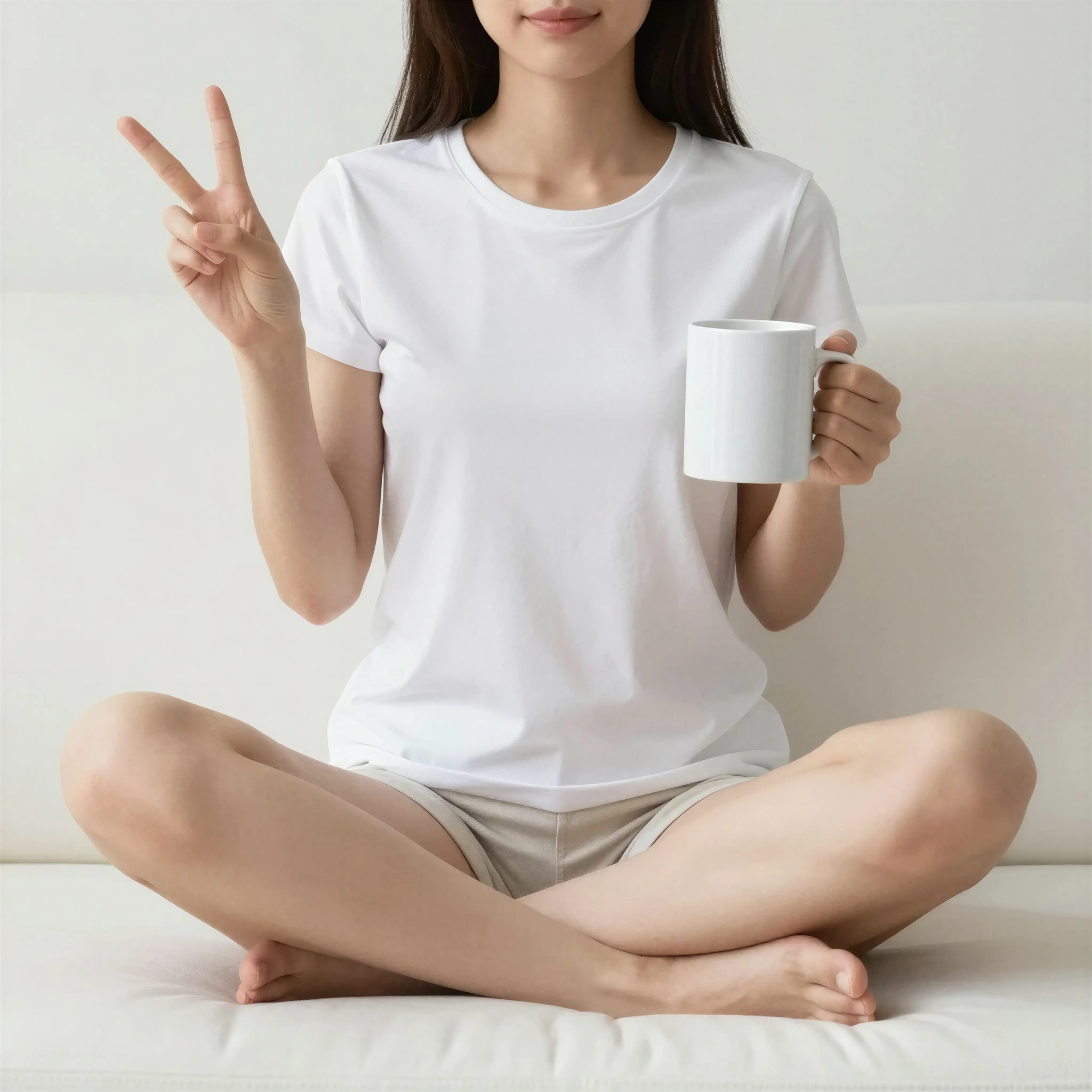 White Ceramic Mug Mockup: Perfect for Coffee and Tea Lovers