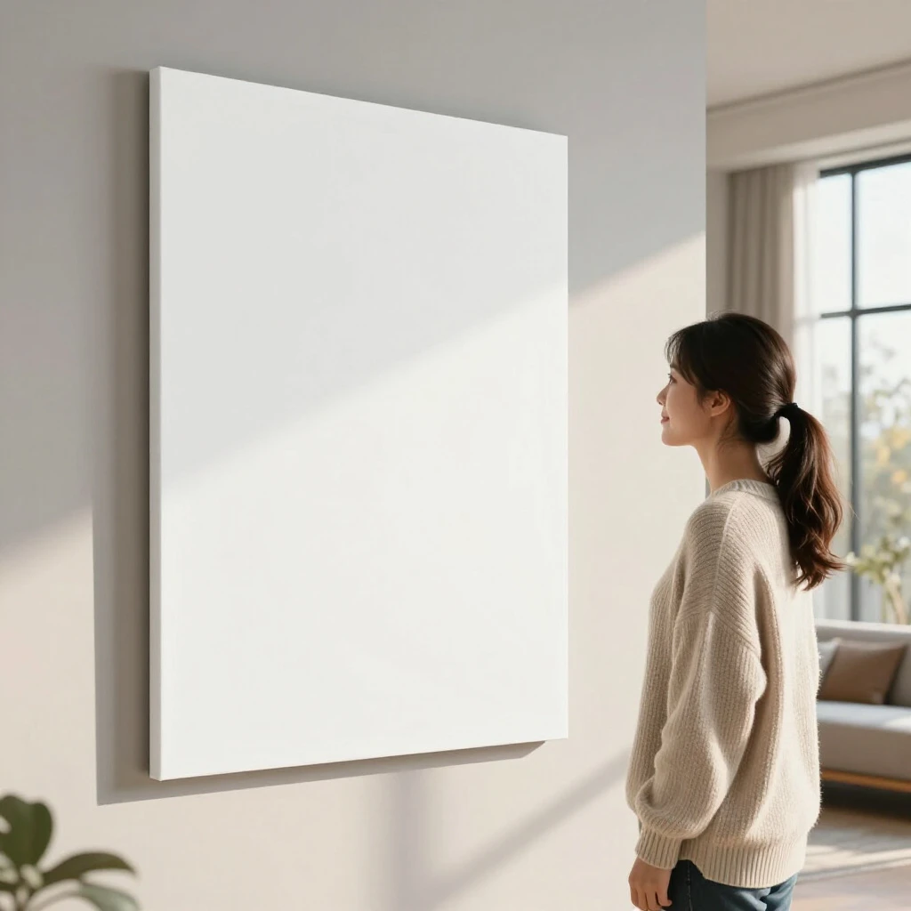 Wall Art Mockup - Modern Minimalist Canvas