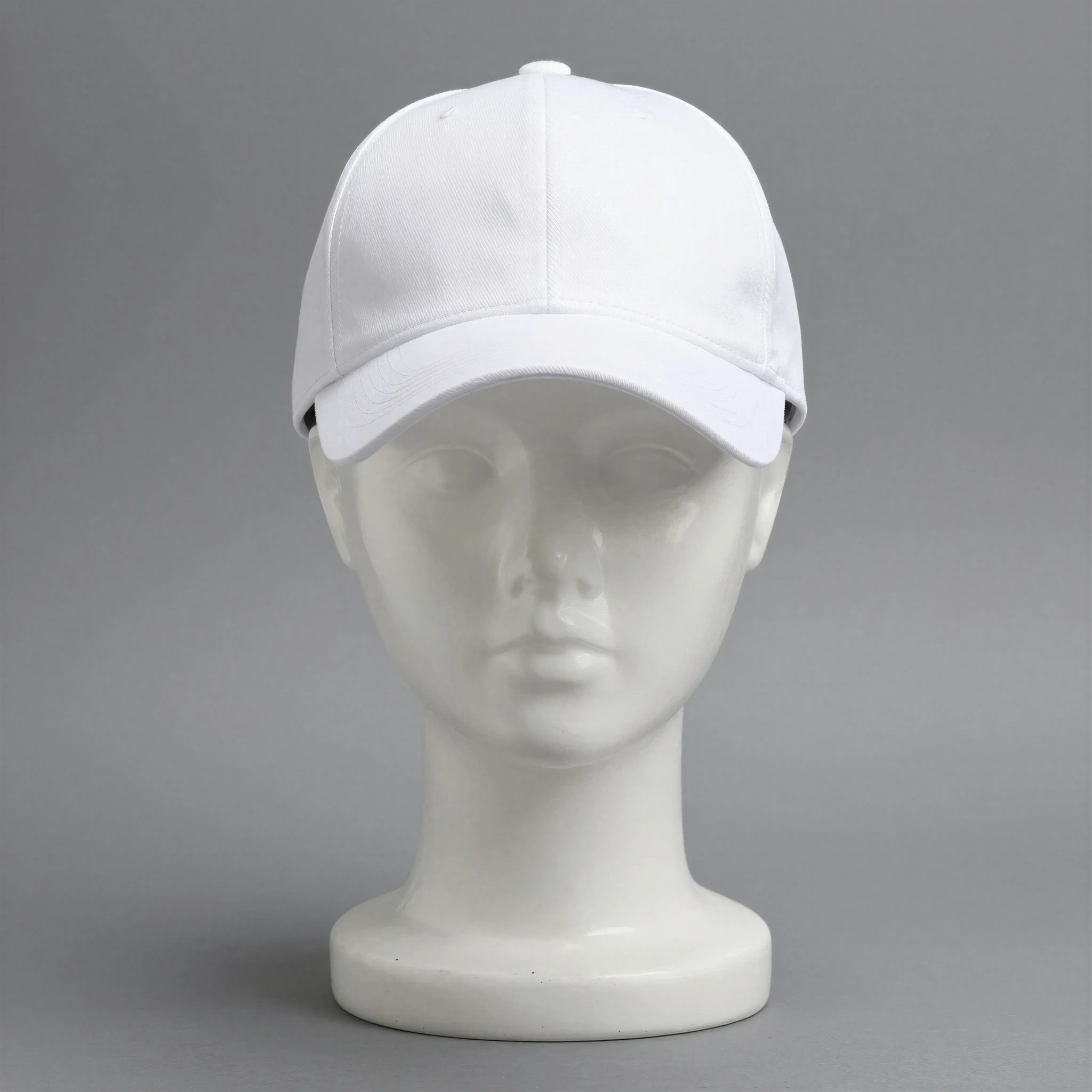 White Baseball Cap Mockup on Mannequin - Fashion Display
